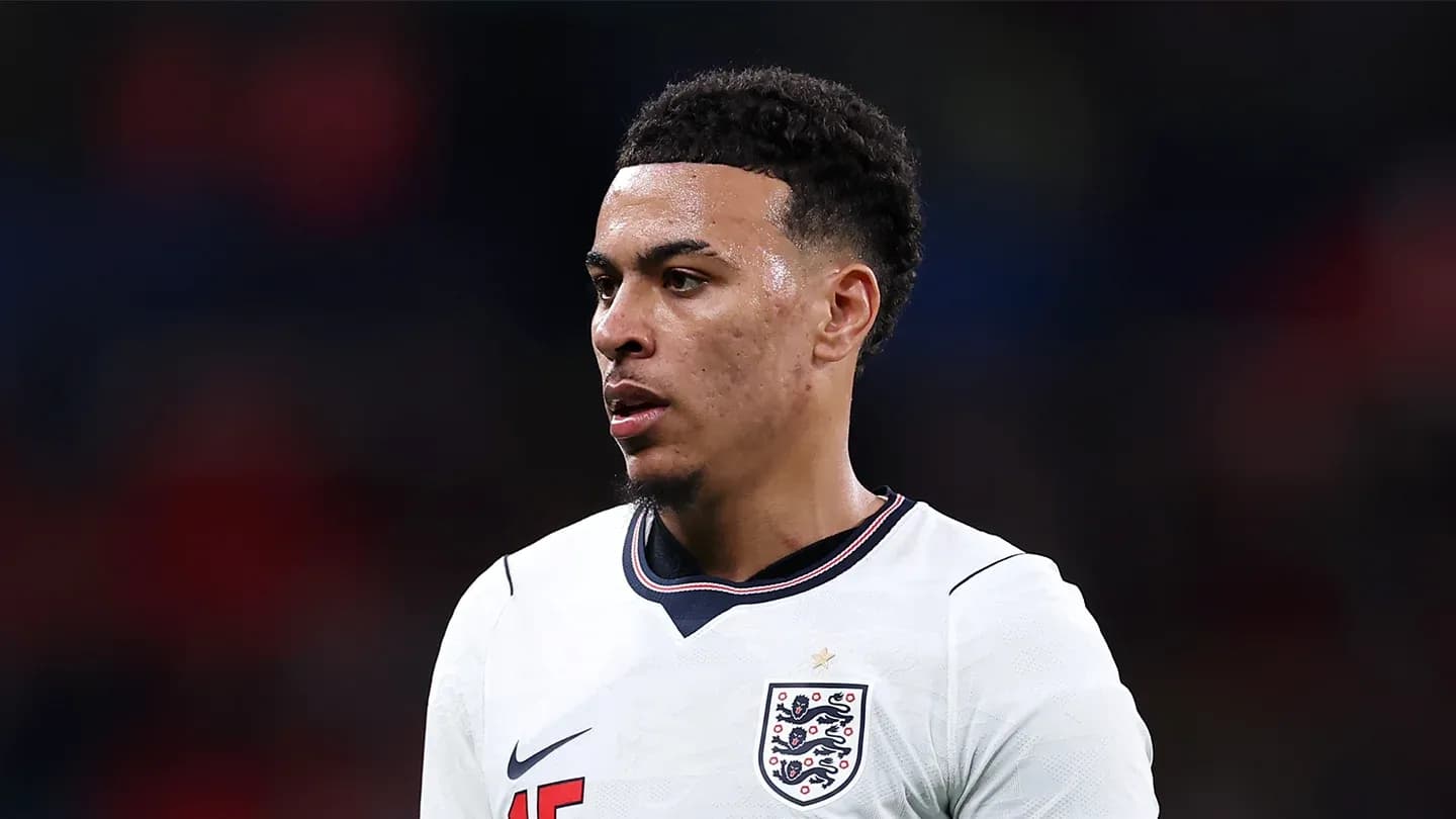Player in England kit during match action Player in England kit during match action