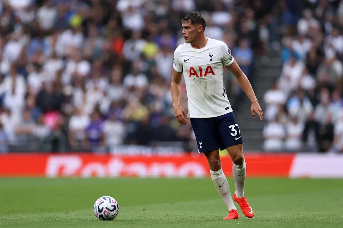 Tottenham player on the pitch during a match Tottenham player on the pitch during a match