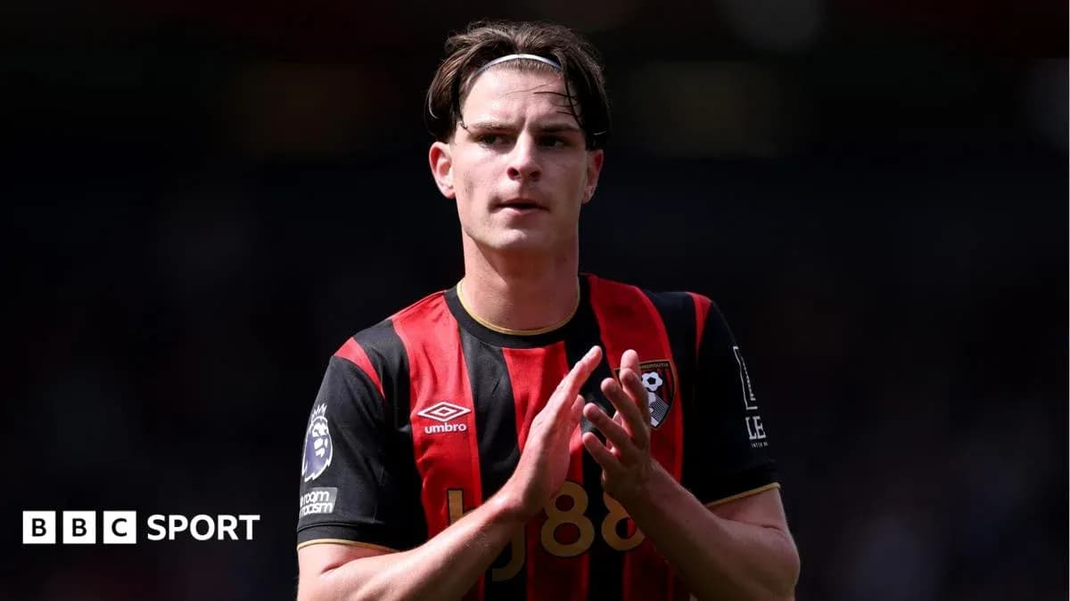 Bournemouth player applauding fans after match Bournemouth player applauding fans after match