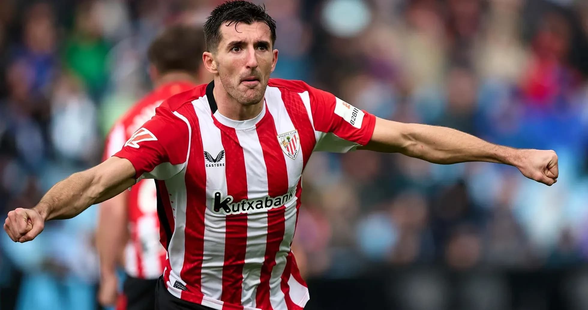 Athletic Club player celebrating a goal Athletic Club player celebrating a goal
