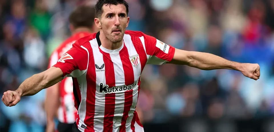 Athletic Club player celebrating a goal Athletic Club player celebrating a goal