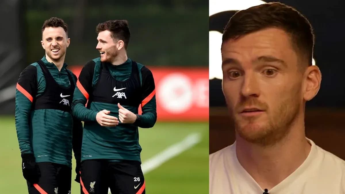 Two Liverpool players training together, one speaking Two Liverpool players training together, one speaking