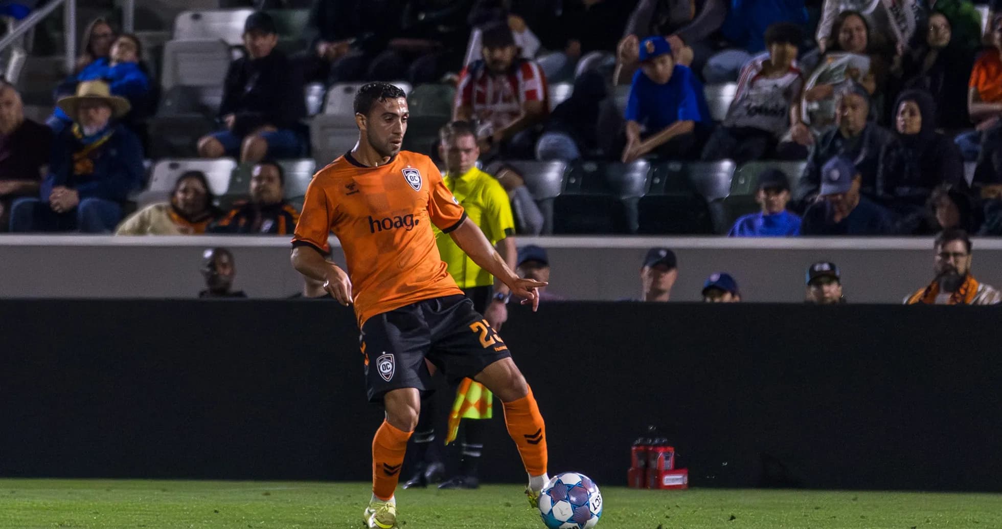 Player from Orange County SC in action Player from Orange County SC in action