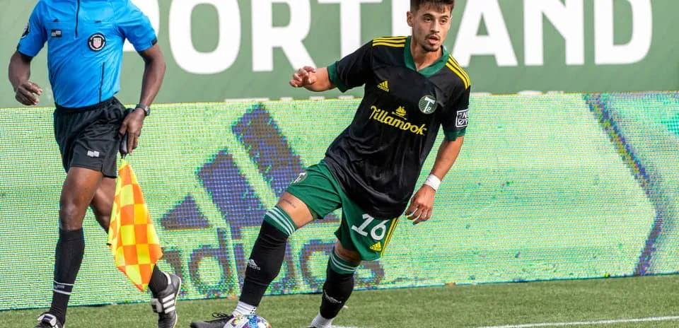 Portland Timbers II player during match action Portland Timbers II player during match action