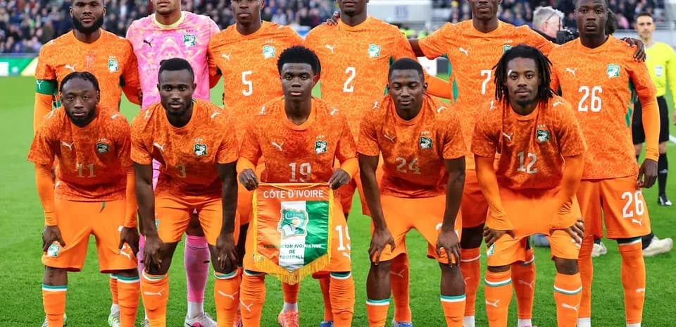 Ivory Coast national team posing for photo Ivory Coast national team posing for photo