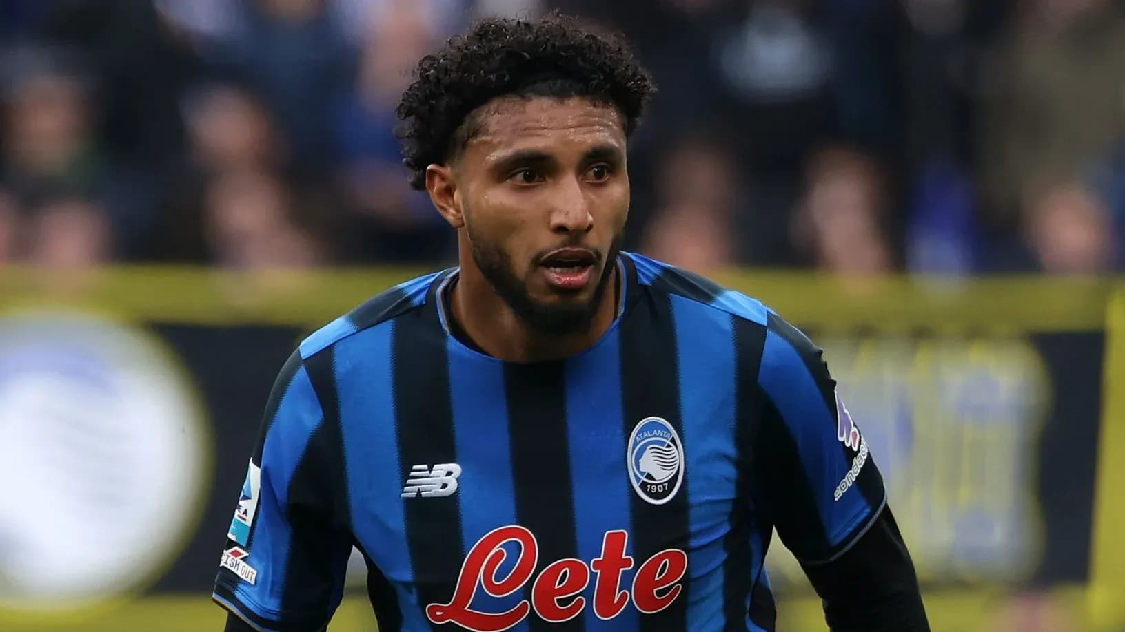 Player in Atalanta jersey during match action Player in Atalanta jersey during match action