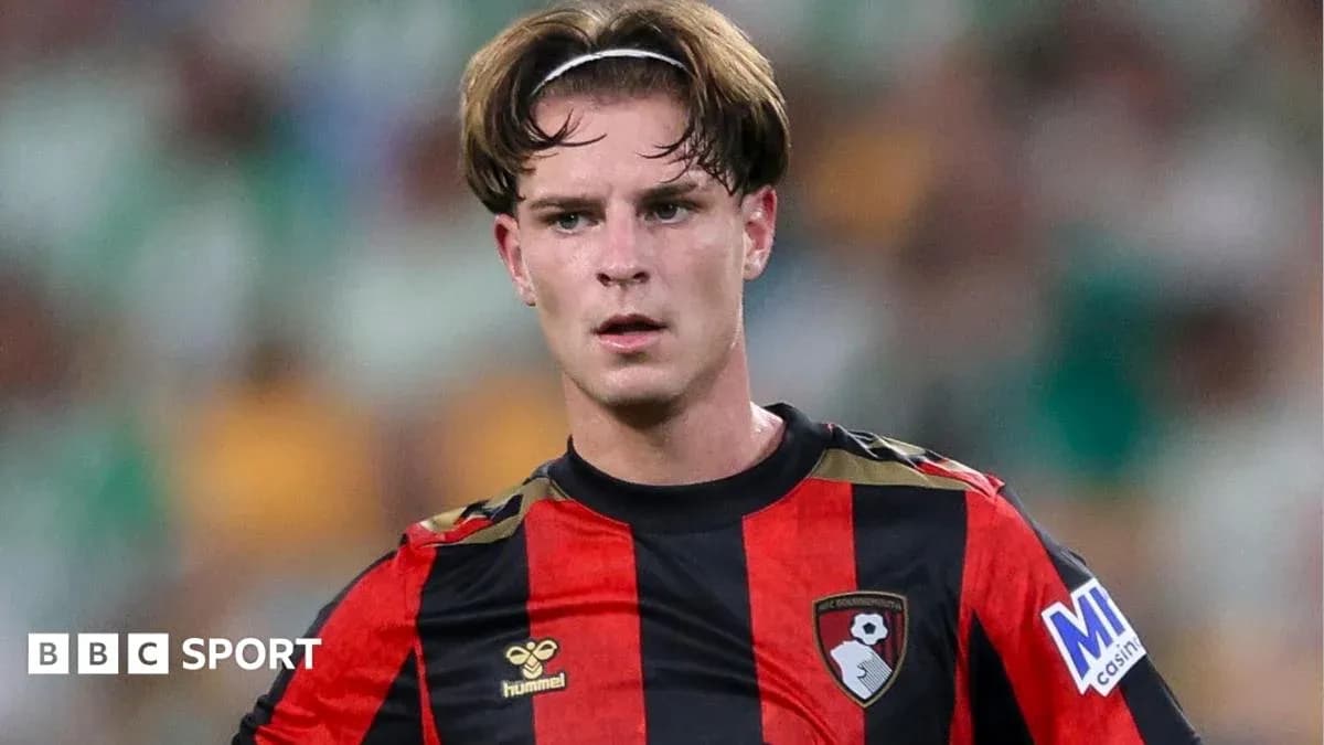 Player wearing Bournemouth jersey during match Player wearing Bournemouth jersey during match