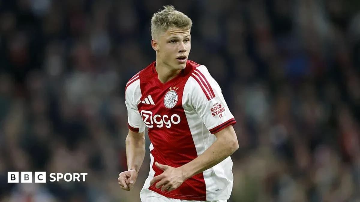 Player wearing Ajax jersey during a match Player wearing Ajax jersey during a match
