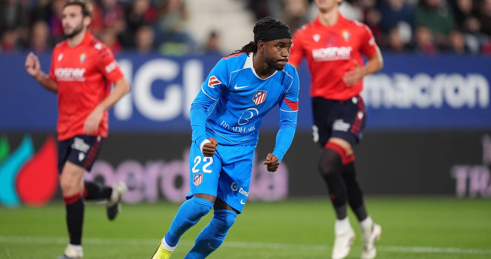 Atletico Madrid player in action during match Atletico Madrid player in action during match