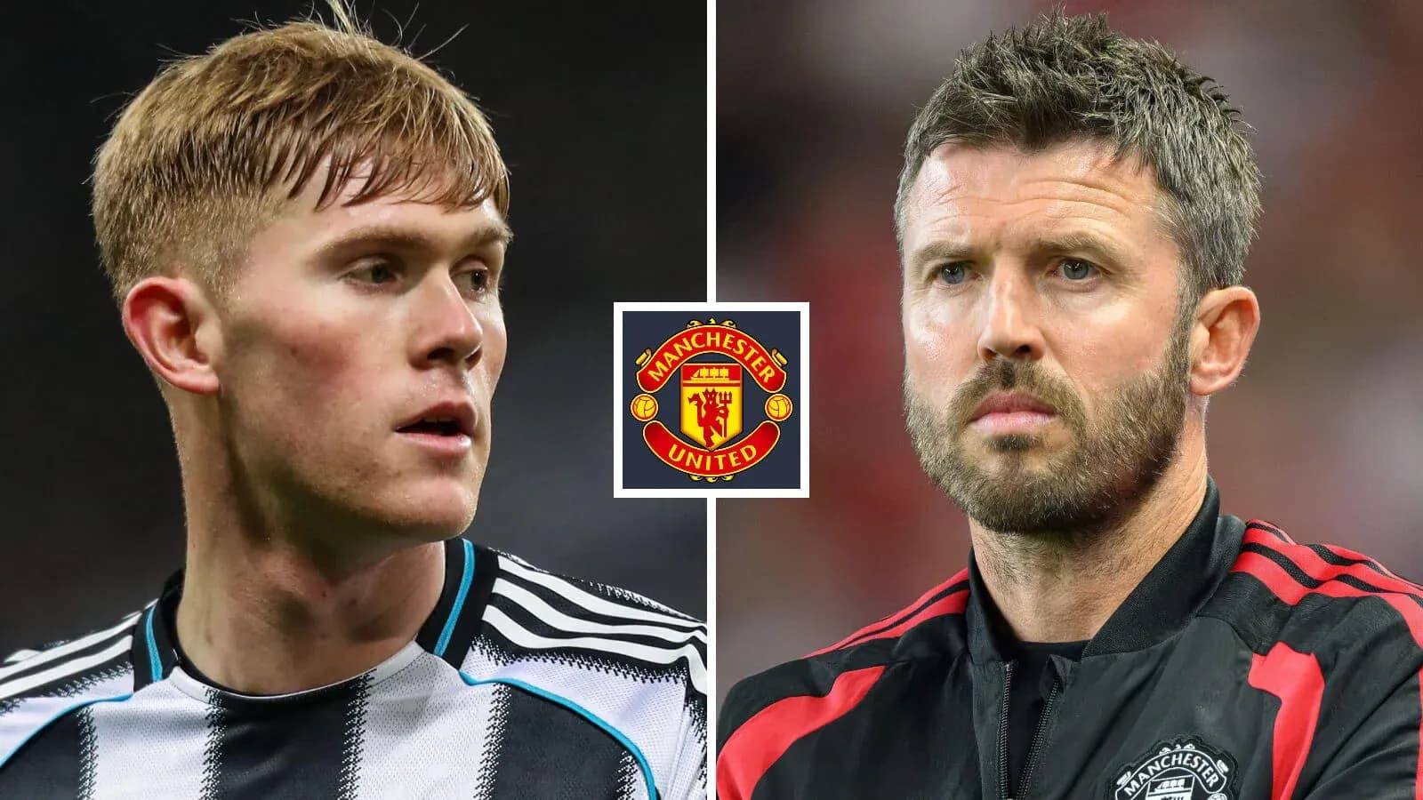 Players from Newcastle United and Manchester United Players from Newcastle United and Manchester United