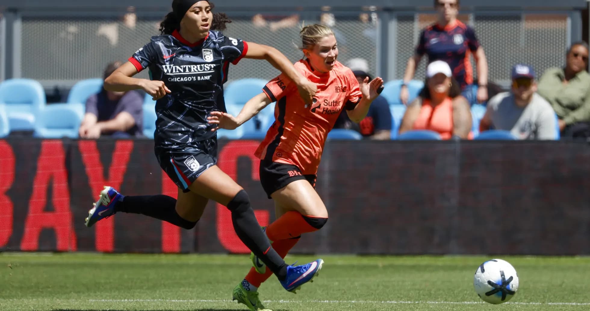 Players competing during Bay FC vs Chicago Red Stars Players competing during Bay FC vs Chicago Red Stars