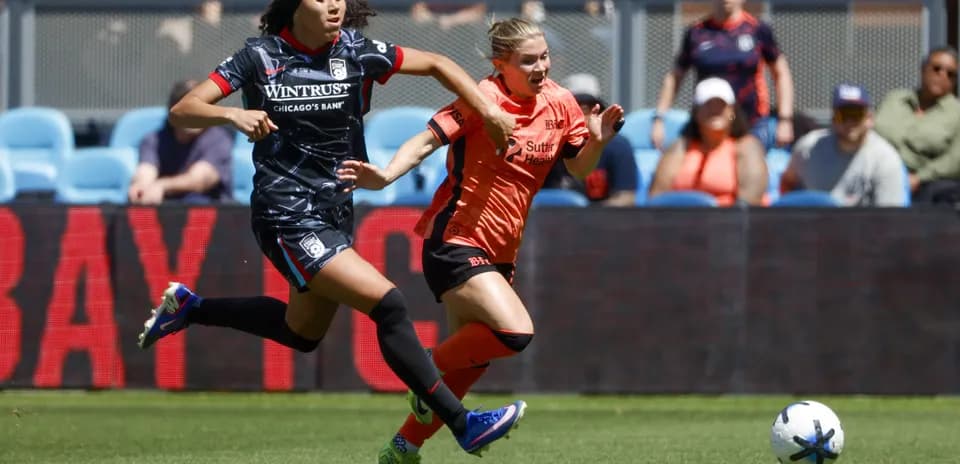 Players competing during Bay FC vs Chicago Red Stars Players competing during Bay FC vs Chicago Red Stars
