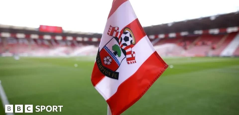 Southampton FC corner flag at the stadium Southampton FC corner flag at the stadium