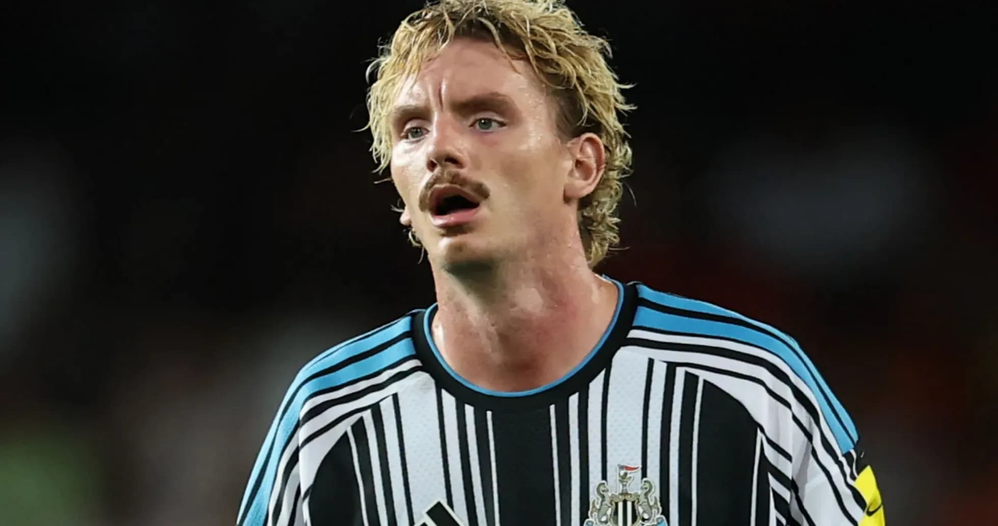 Player wearing Newcastle United kit during match Player wearing Newcastle United kit during match