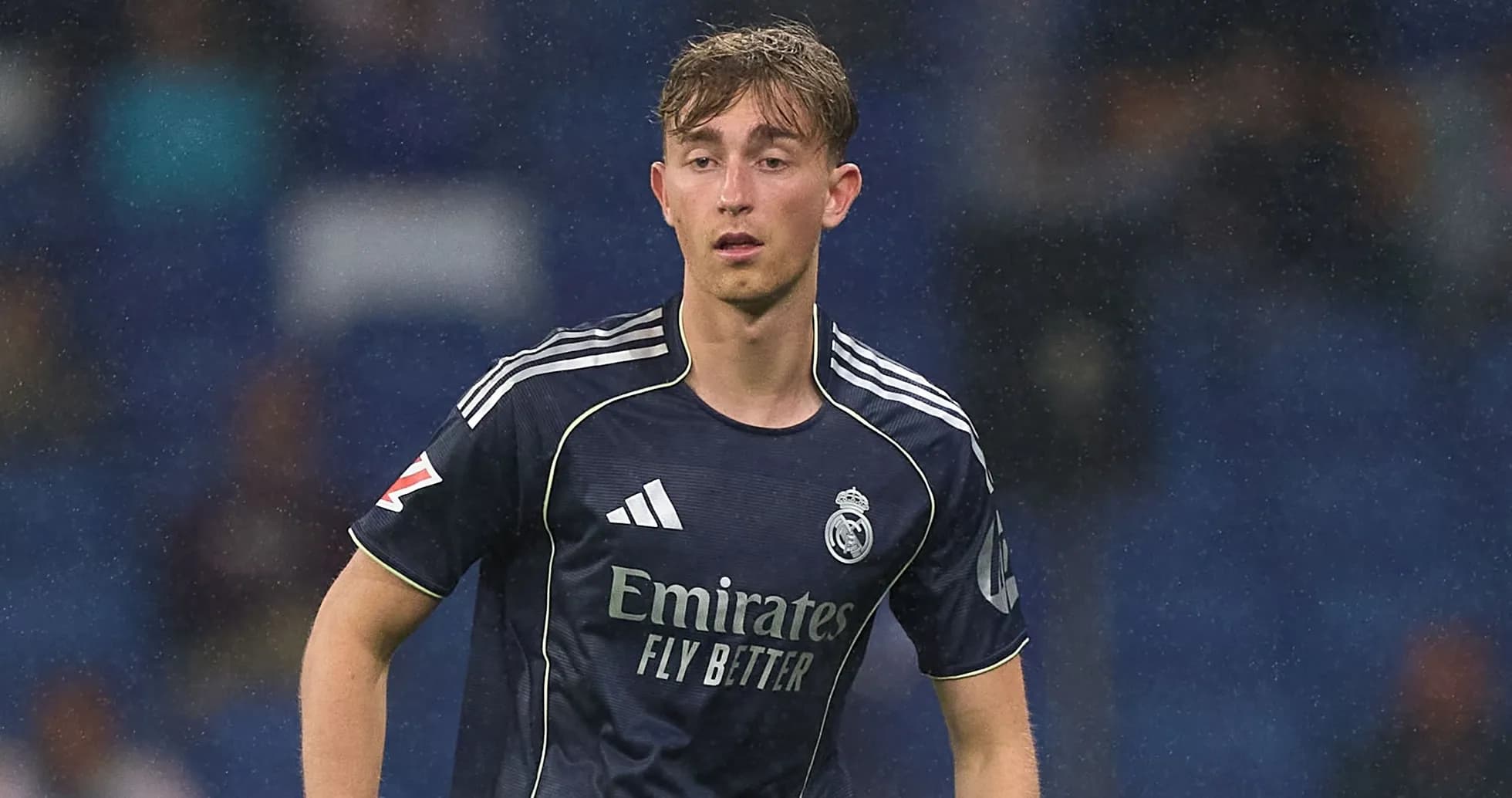 Player in Real Madrid jersey during match Player in Real Madrid jersey during match