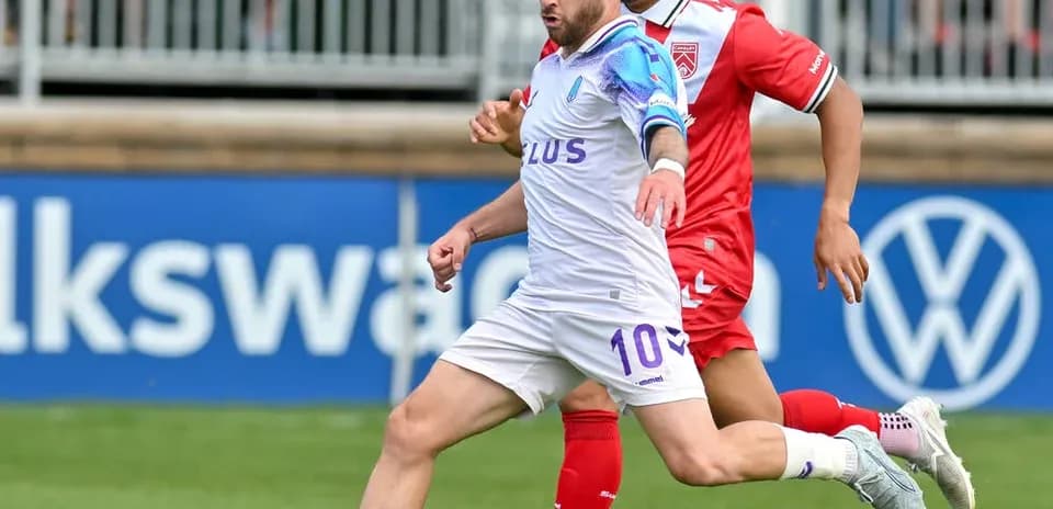 Player dribbling the ball during match Player dribbling the ball during match