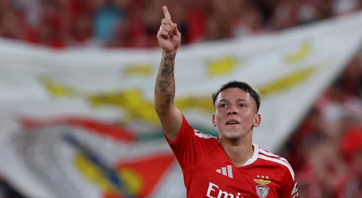 Benfica player celebrating during Europa League match Benfica player celebrating during Europa League match