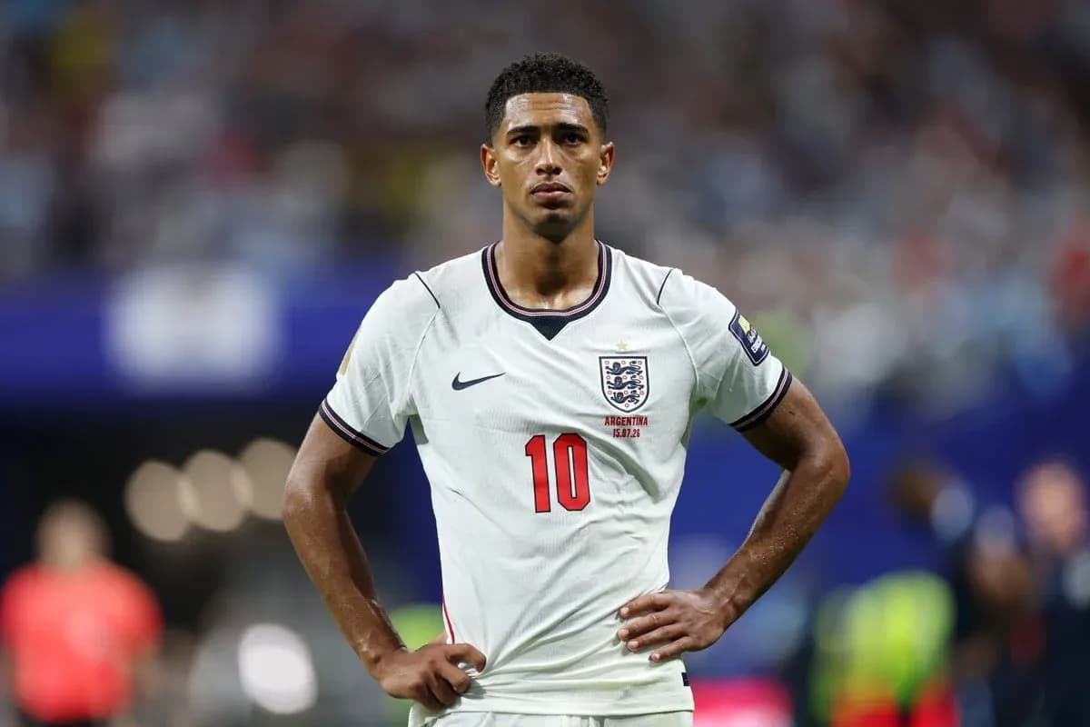 England player wearing jersey during match England player wearing jersey during match