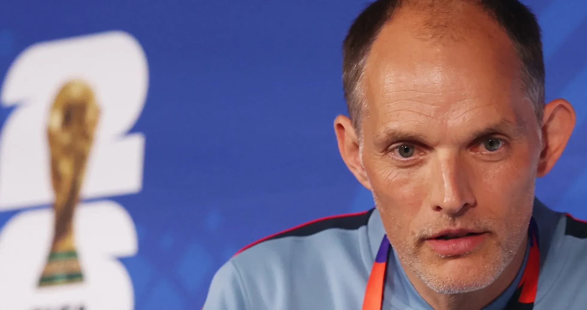 Coach speaking at FIFA World Cup press conference Coach speaking at FIFA World Cup press conference