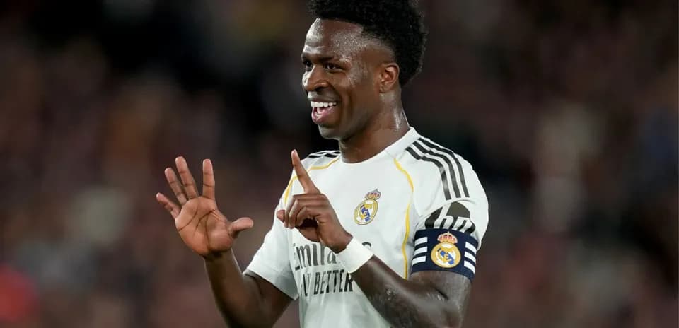 Player celebrating goal during match for Real Madrid Player celebrating goal during match for Real Madrid