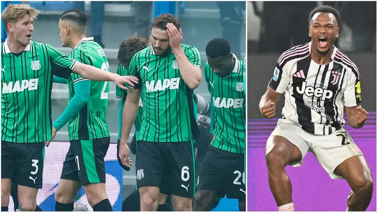 Sassuolo players reacting during match against Juventus Sassuolo players reacting during match against Juventus