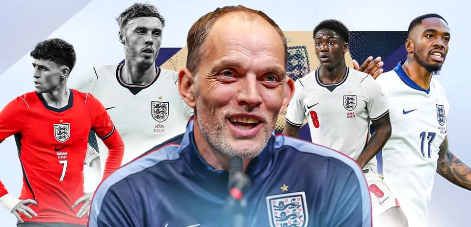 England manager with players in national team jerseys England manager with players in national team jerseys