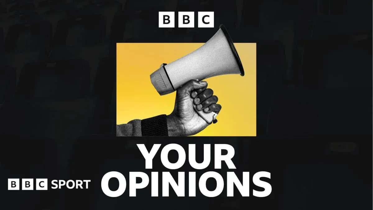 Hand holding a megaphone against a yellow background Hand holding a megaphone against a yellow background