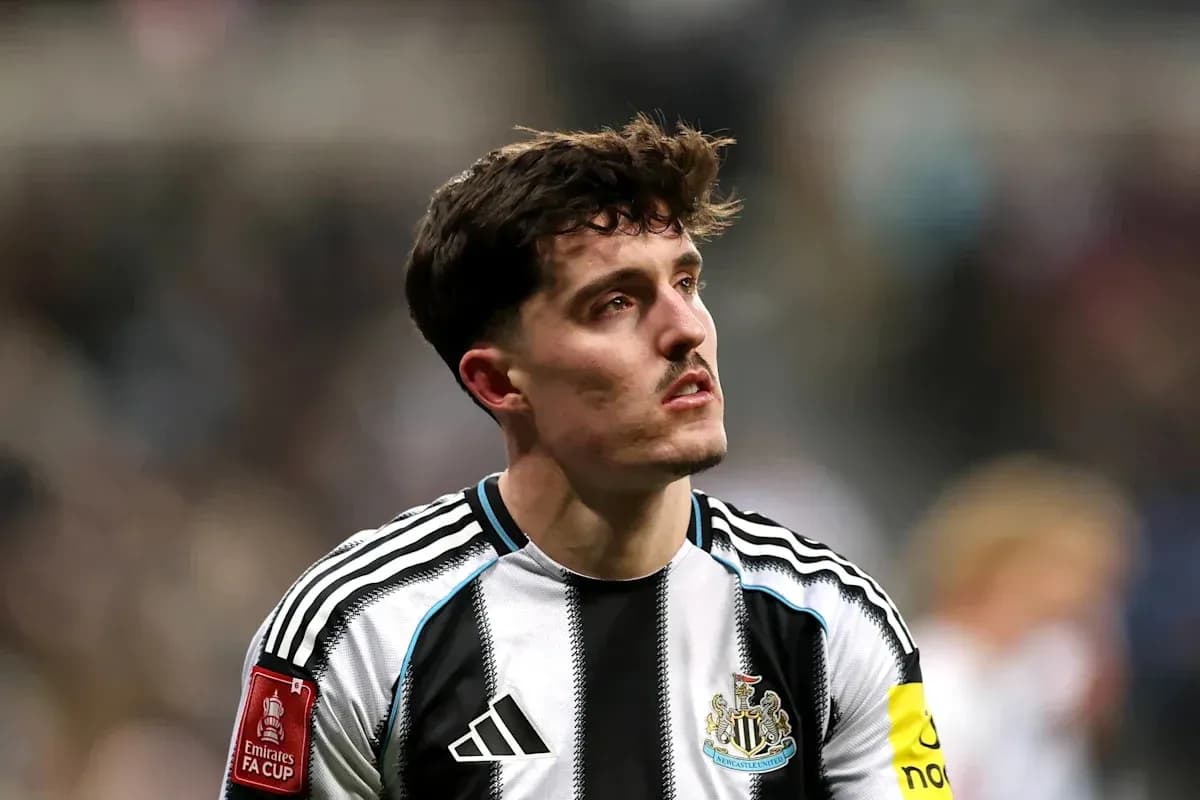 Newcastle player looking up during a match Newcastle player looking up during a match