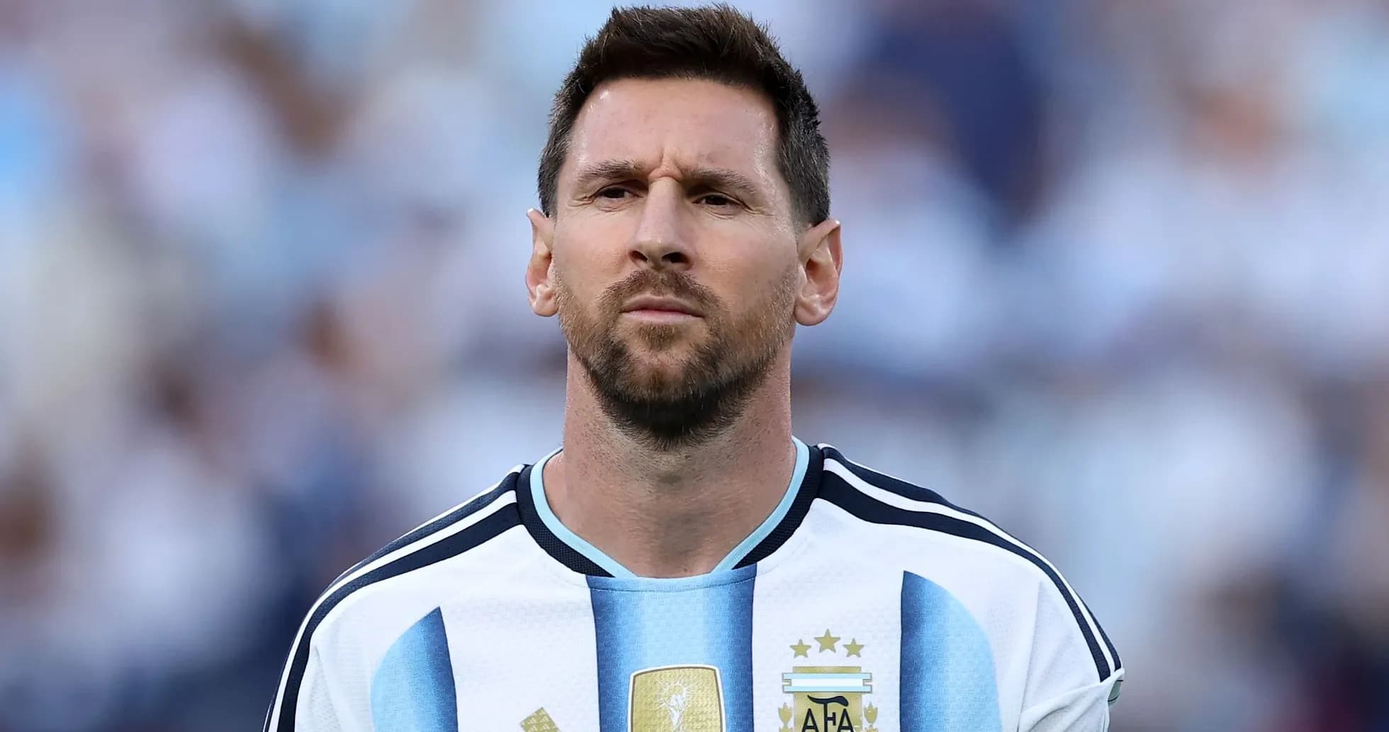 Player in Argentina jersey during a match Player in Argentina jersey during a match