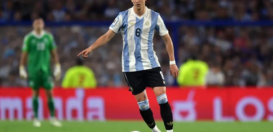 Argentinian player in blue and white jersey during match Argentinian player in blue and white jersey during match