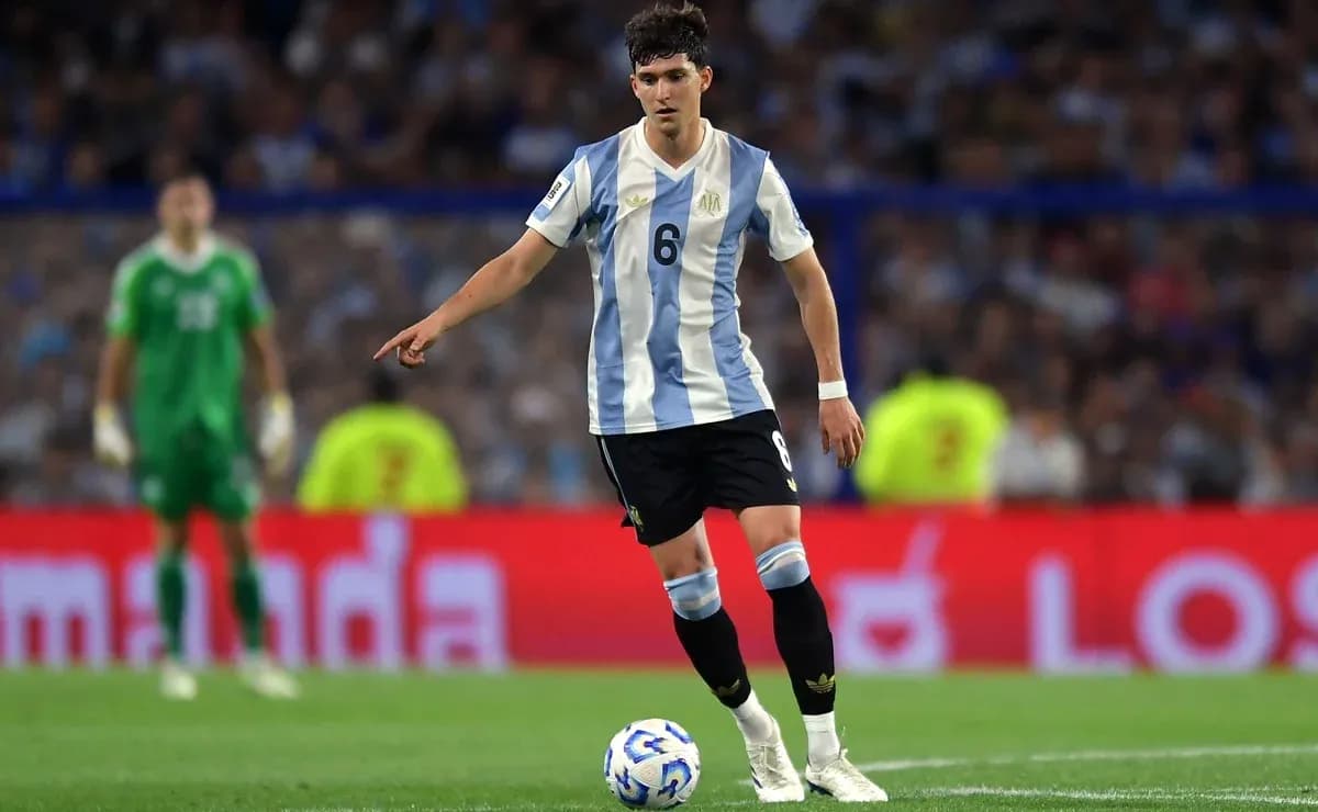 Argentinian player in blue and white jersey during match Argentinian player in blue and white jersey during match