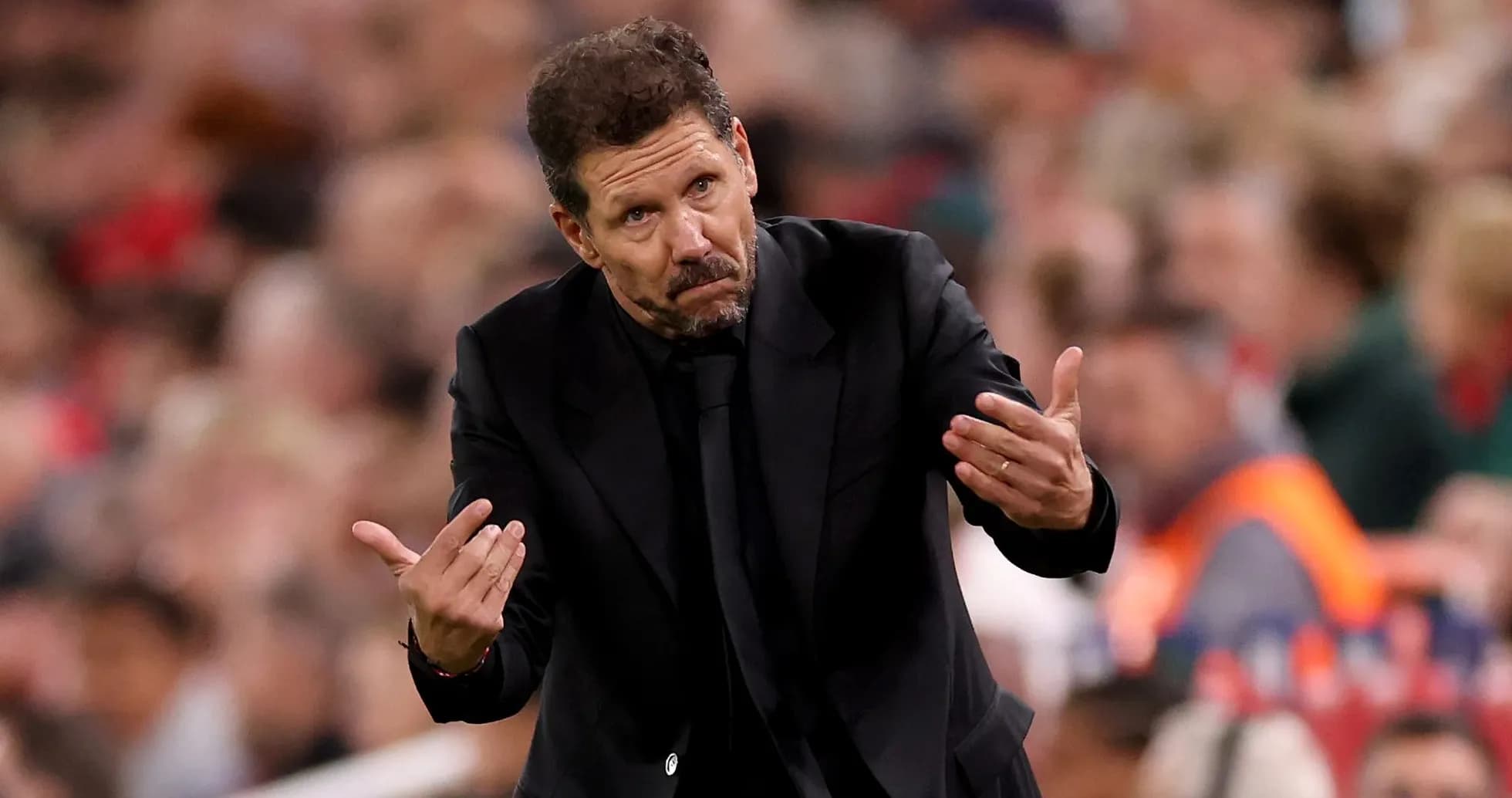 Manager gesturing on the sidelines during match Manager gesturing on the sidelines during match