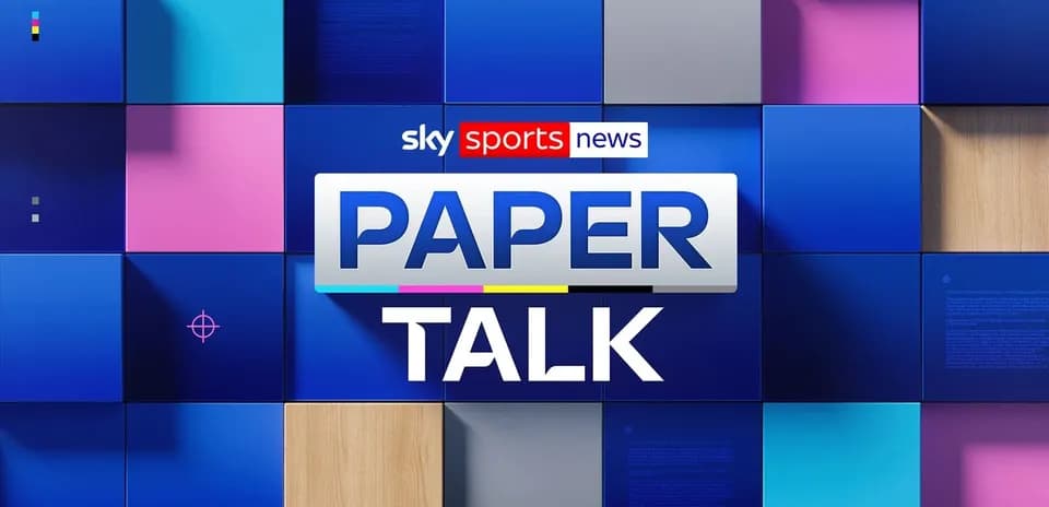 Sky Sports News Paper Talk graphic design Sky Sports News Paper Talk graphic design