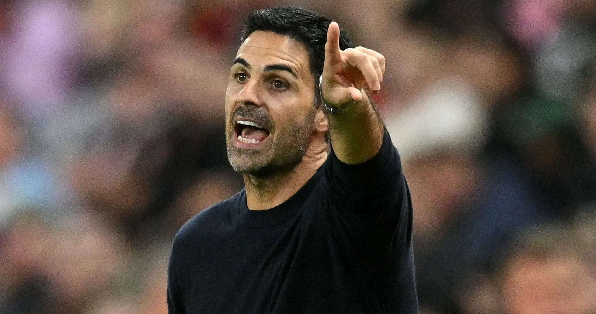Manager gesturing and speaking during match Manager gesturing and speaking during match