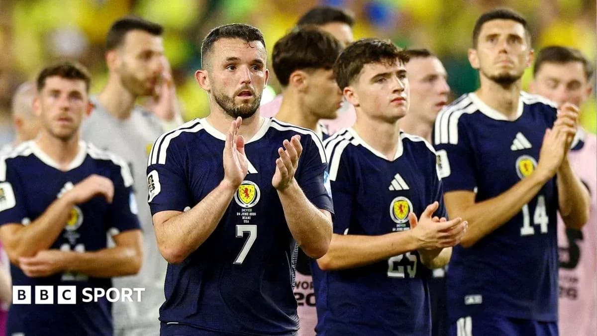 Scotland players applauding fans after match Scotland players applauding fans after match