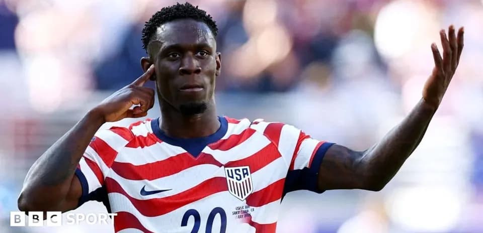 Player celebrating with hand gesture during match Player celebrating with hand gesture during match