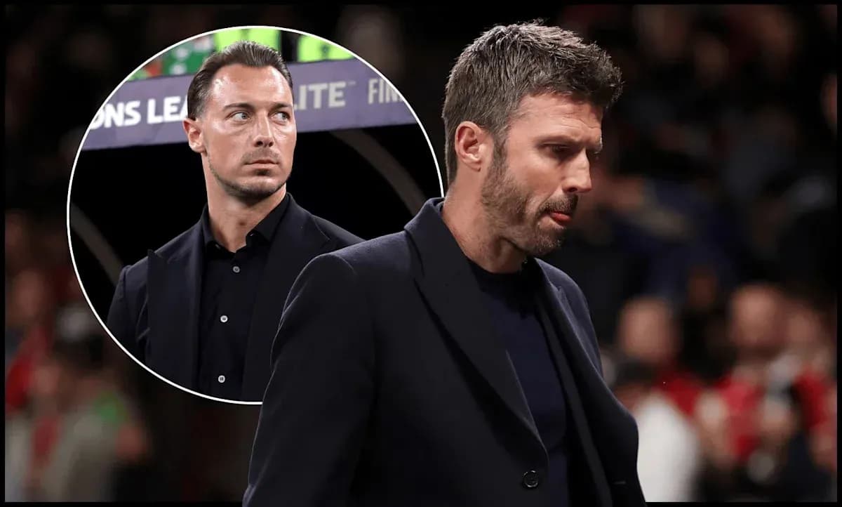 Two football coaches on the sidelines during a match Two football coaches on the sidelines during a match