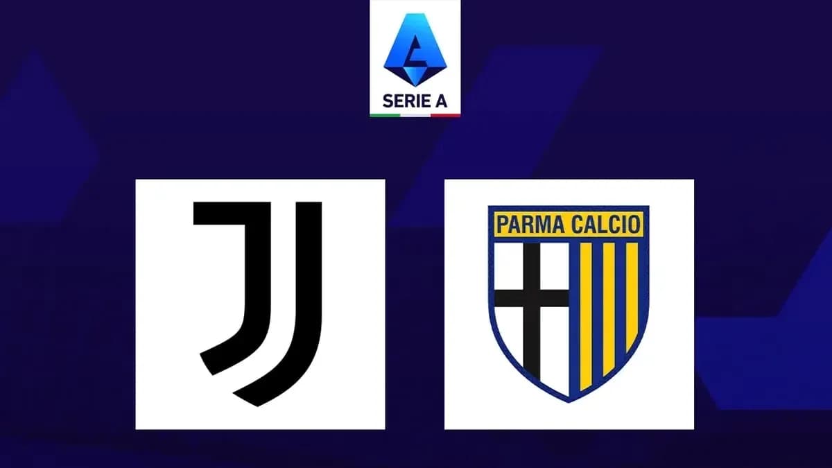 Logos of Juventus and Parma Calcio for Serie A Logos of Juventus and Parma Calcio for Serie A