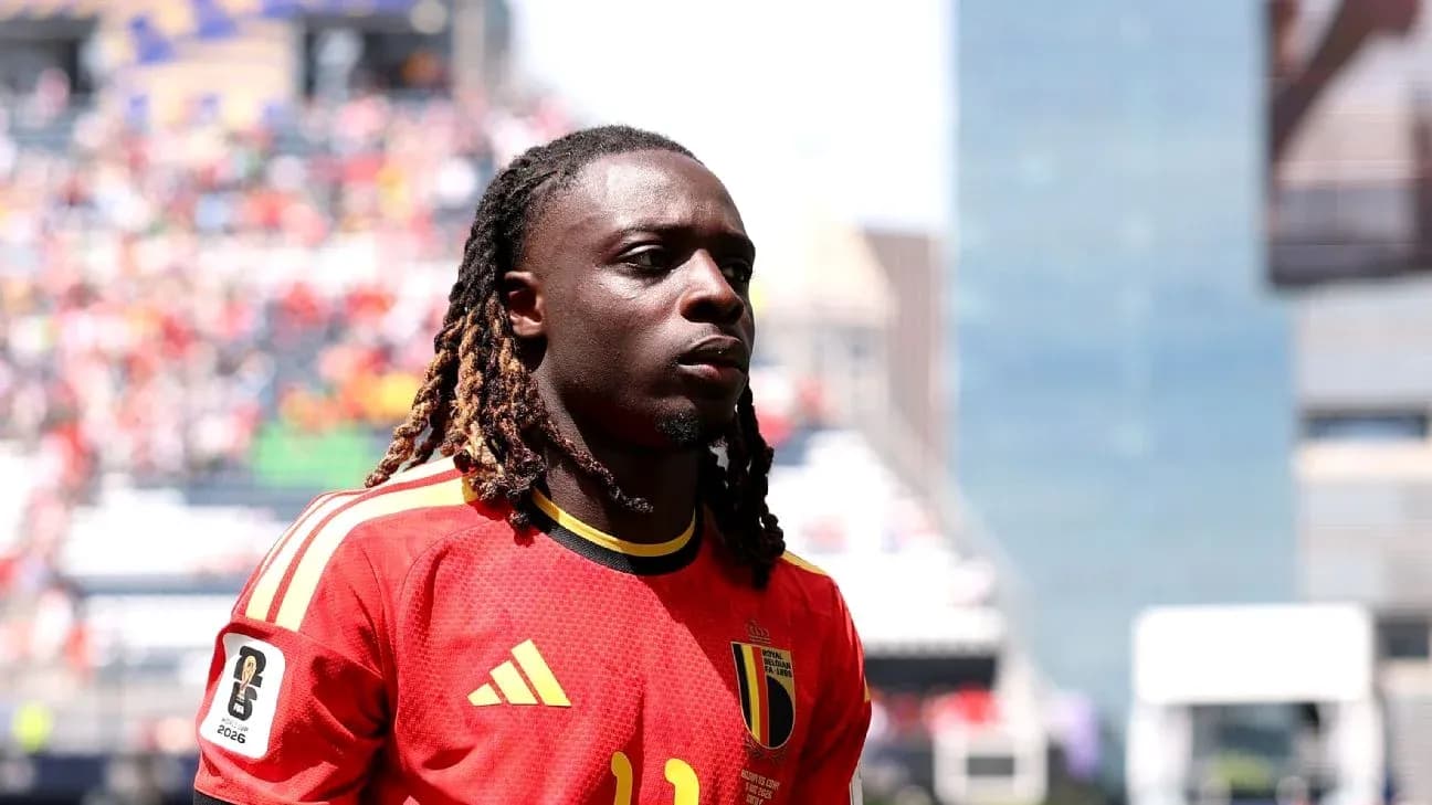 Player wearing Belgium jersey before match Player wearing Belgium jersey before match