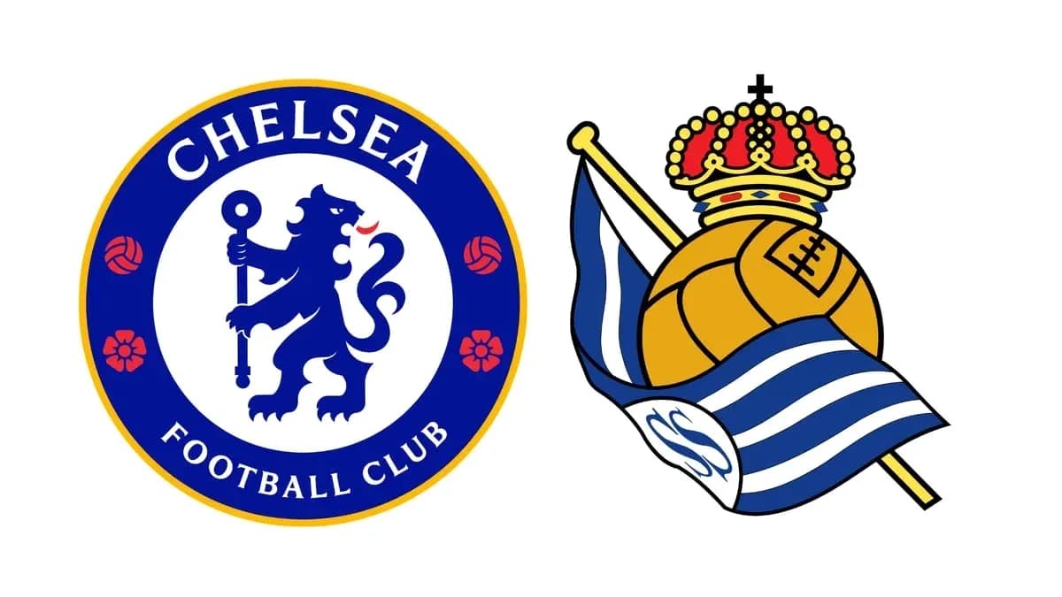Logos of Chelsea FC and Real Sociedad Logos of Chelsea FC and Real Sociedad