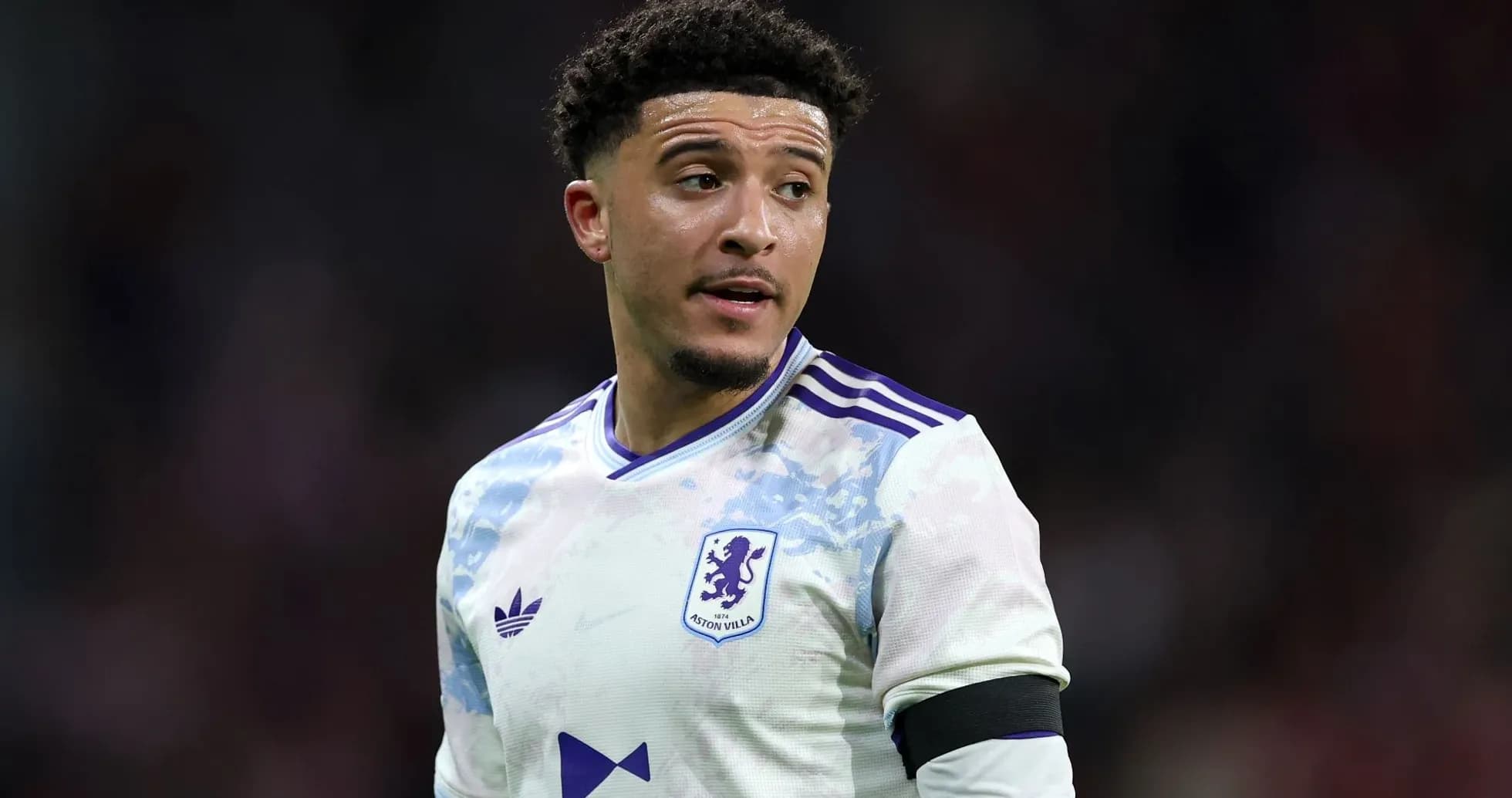 Player wearing Aston Villa kit during match Player wearing Aston Villa kit during match