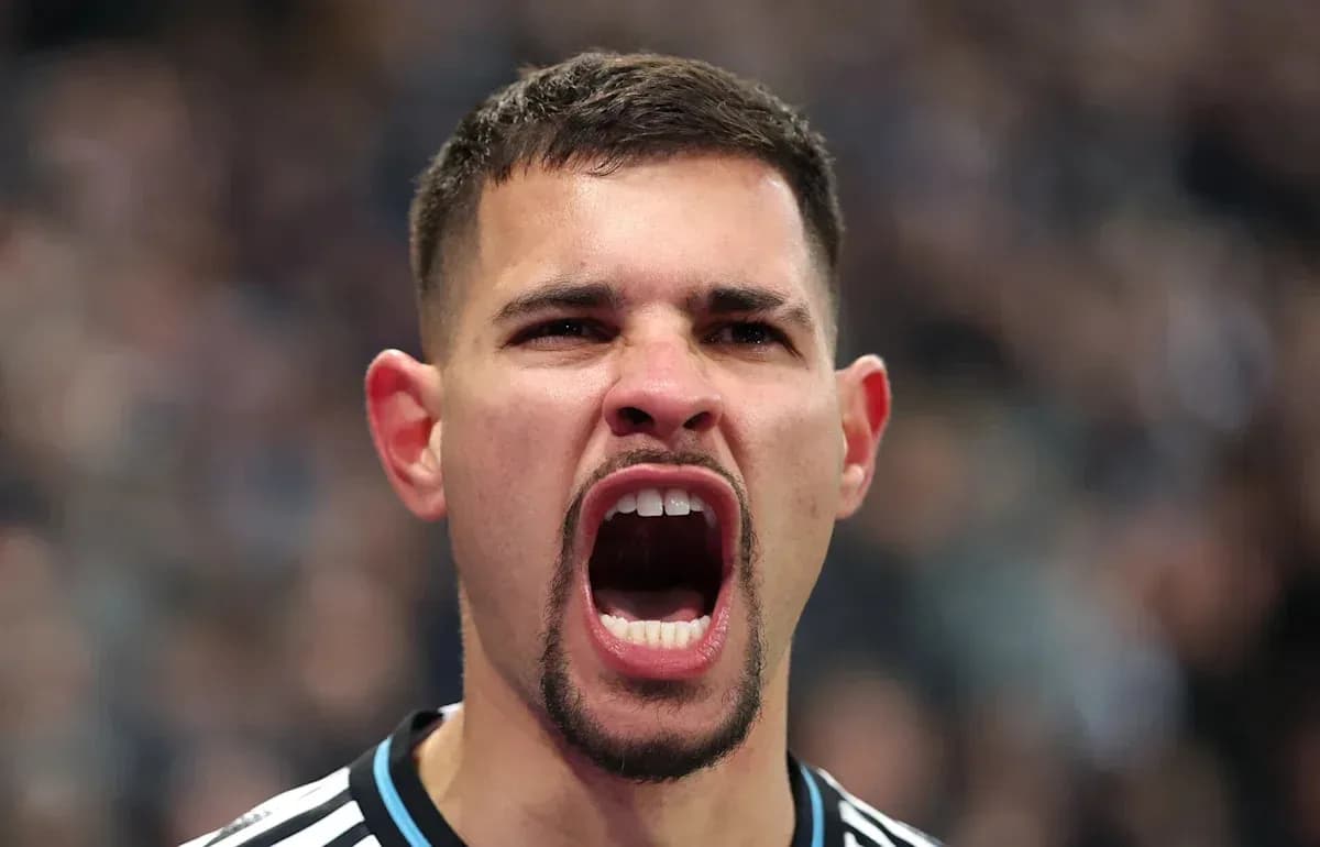 Player celebrating passionately during a match Player celebrating passionately during a match