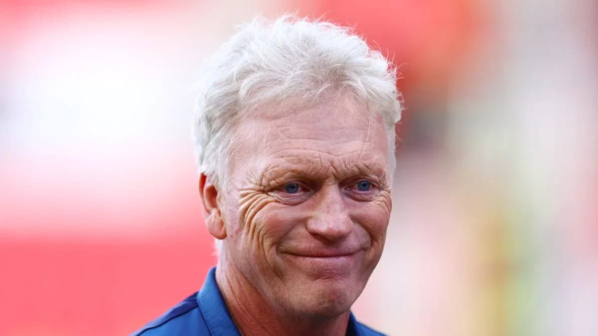Manager smiling during pre-match warm-up Manager smiling during pre-match warm-up
