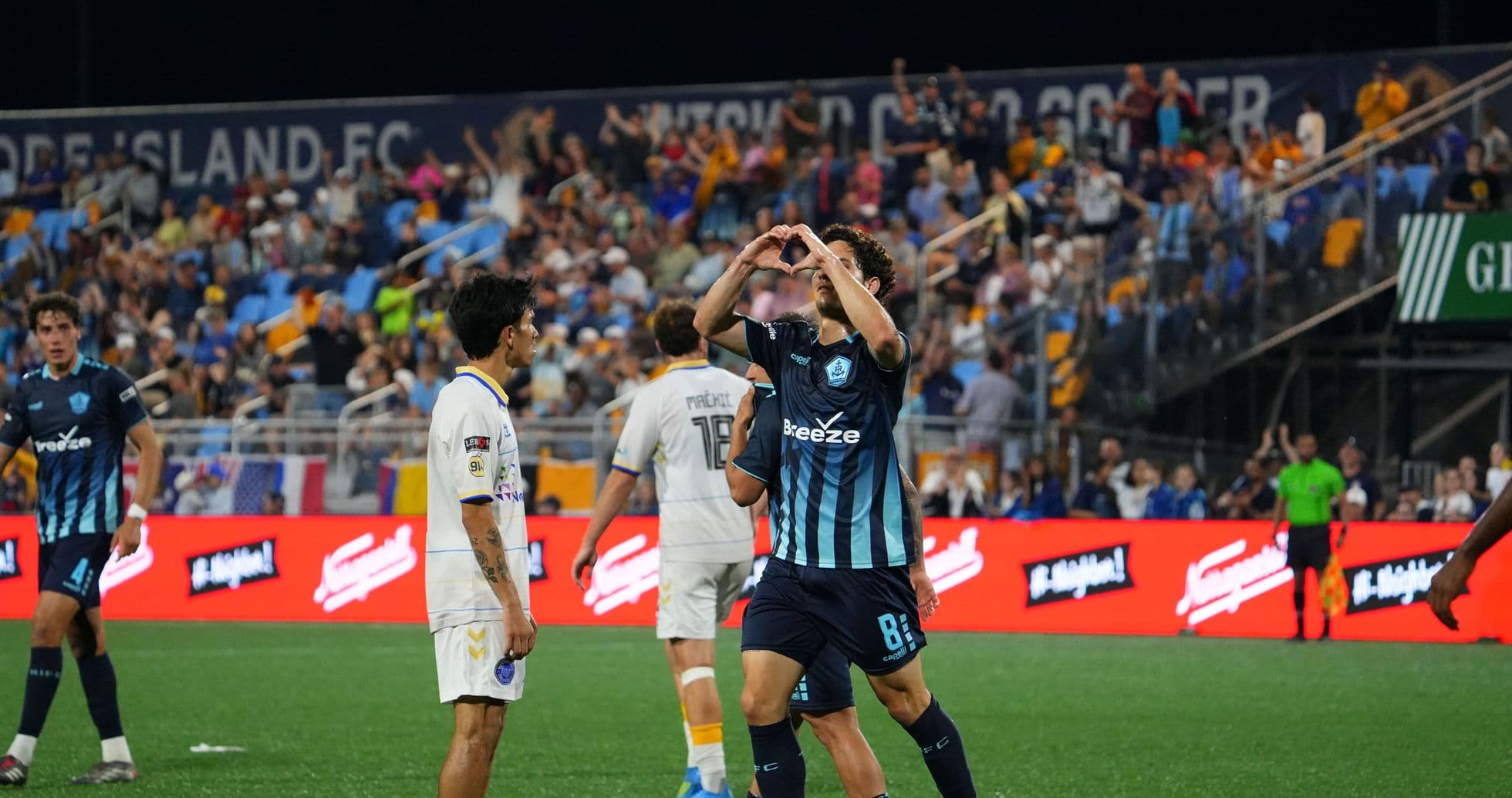 Celebration during Rhode Island vs Westchester SC match Celebration during Rhode Island vs Westchester SC match