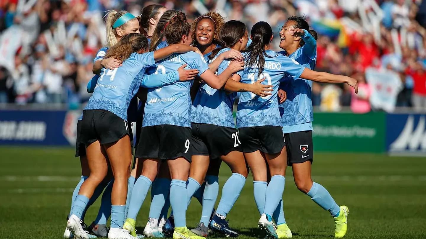 Chicago Red Stars celebrating a goal Chicago Red Stars celebrating a goal