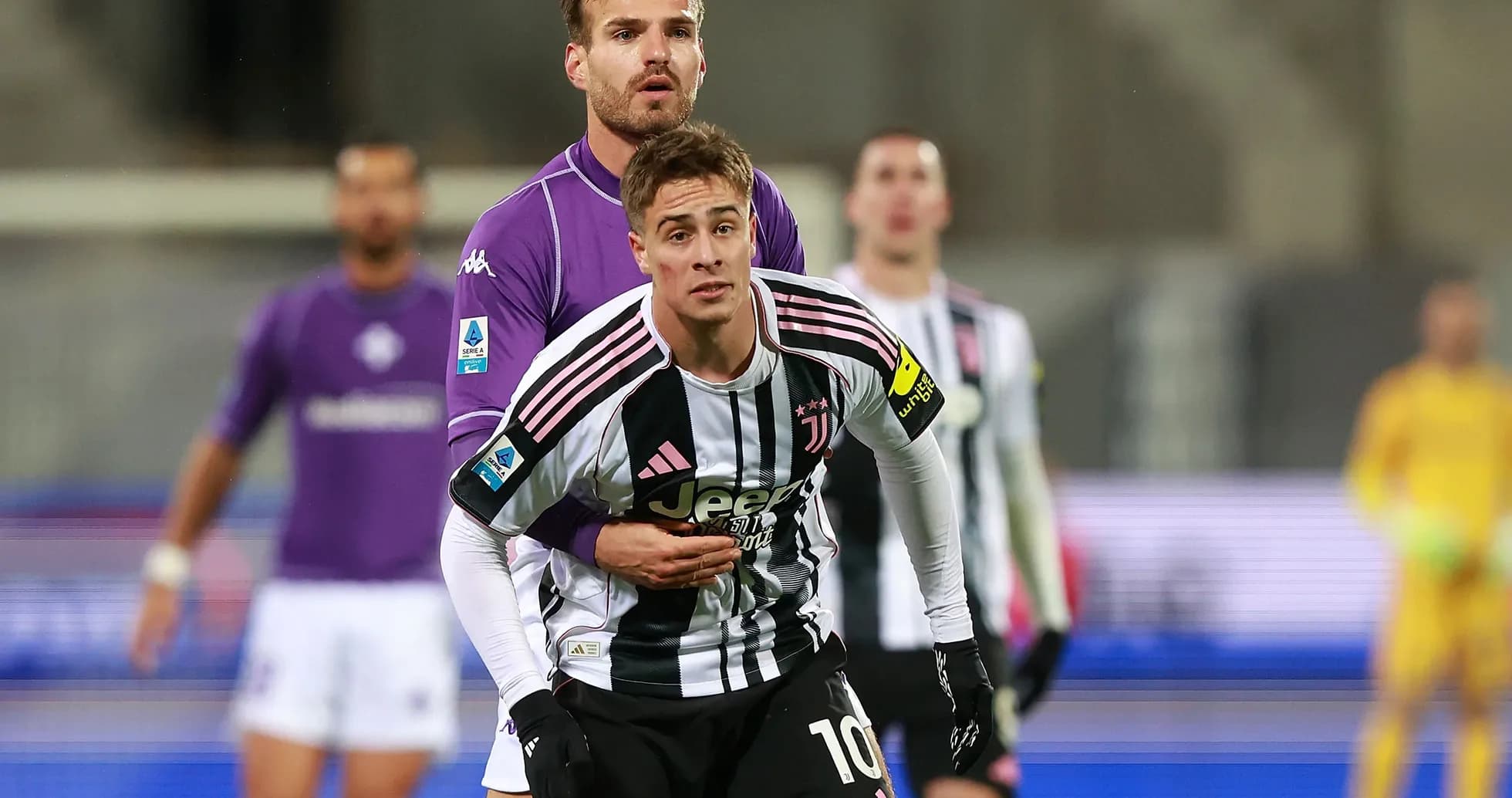 Juventus players during match against Fiorentina Juventus players during match against Fiorentina