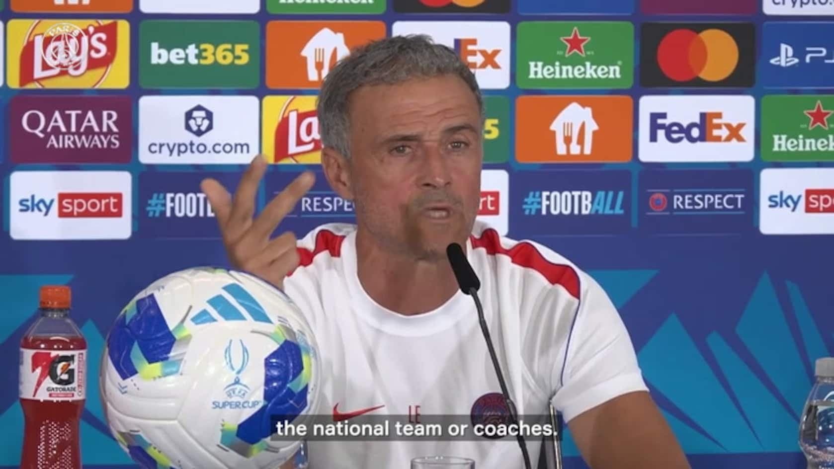 Luis Enrique Expresses Pride in Spanish Football Before Super Cup Clash Luis Enrique Expresses Pride in Spanish Football Before Super Cup Clash