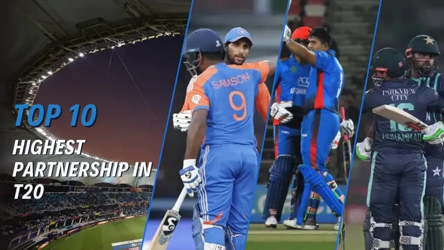 Top 10 Highest Partnerships in T20 Cricket (Updated 2026) Top 10 Highest Partnerships in T20 Cricket (Updated 2026)
