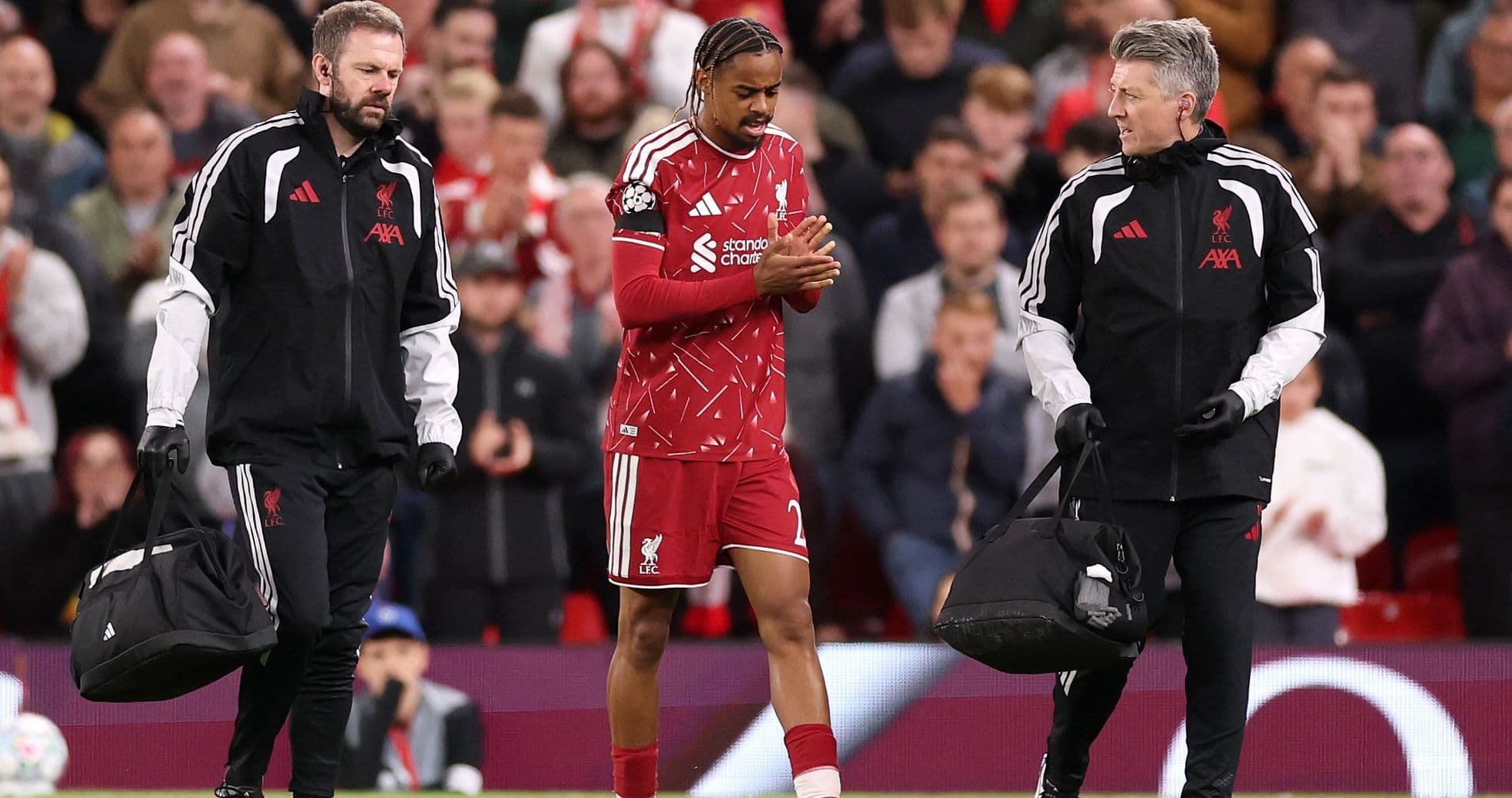 Liverpool’s Bradley Barcola Faces Fitness Concerns After Anfield Debut Injury Liverpool’s Bradley Barcola Faces Fitness Concerns After Anfield Debut Injury